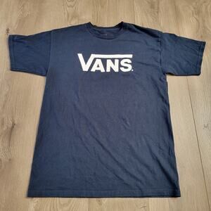 Vans Shirt Mens Medium Blue Casual Classiccore Graphic Tee Surf Skater Hip Hop